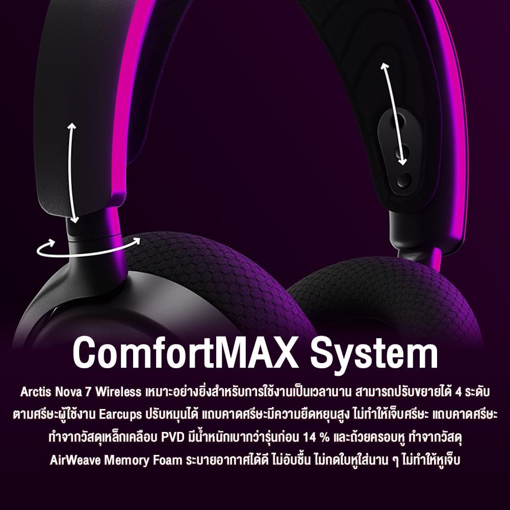 หูฟังไร้สาย Steelseries Arctis Nova 7X for XBOX สีดำ_6